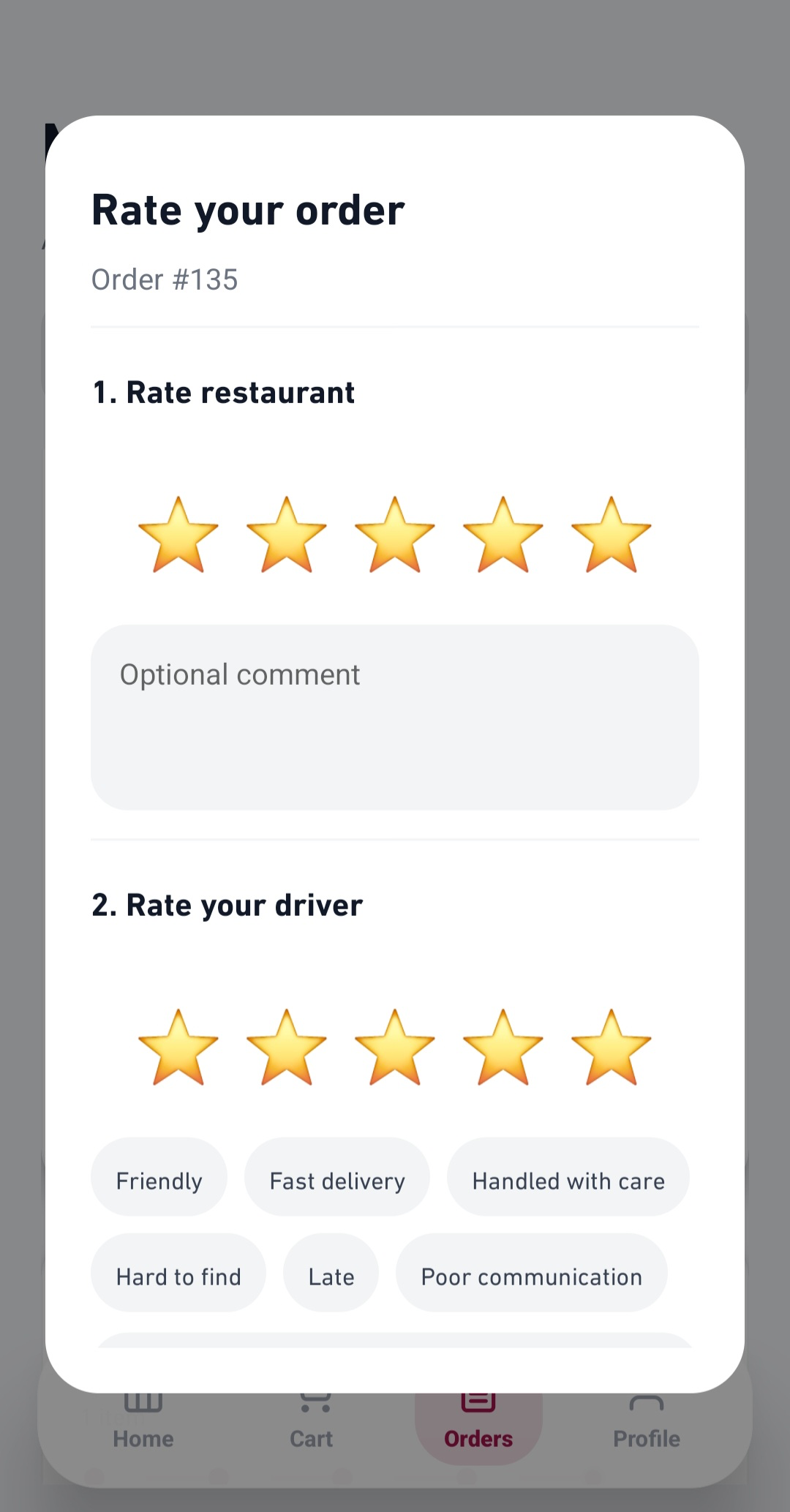 Driver Rating